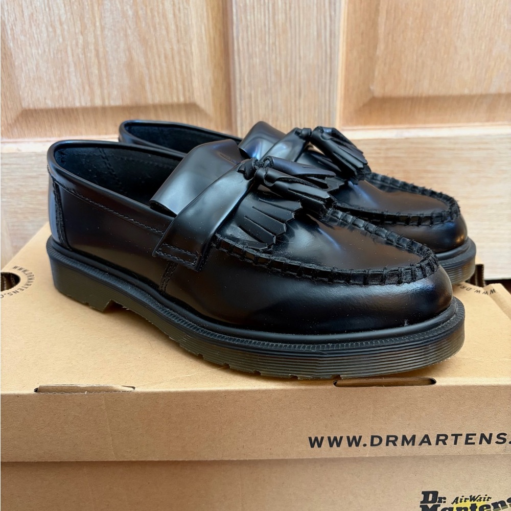 dr. martens adrian bex smooth leather tassel loafer
